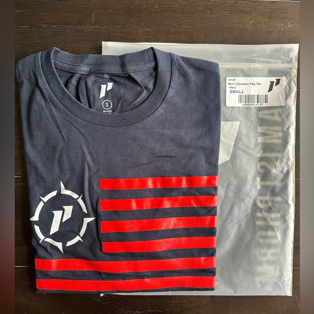 1st Phorm Men's Navy and Red Compass T-Shirt